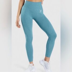 Gymshark VITAL SEAMLESS LEGGINGS - Tahoe Teal Marl Color